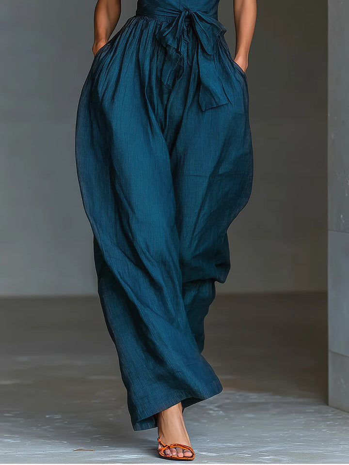 Alora | Halter Wide-Leg Jumpsuit