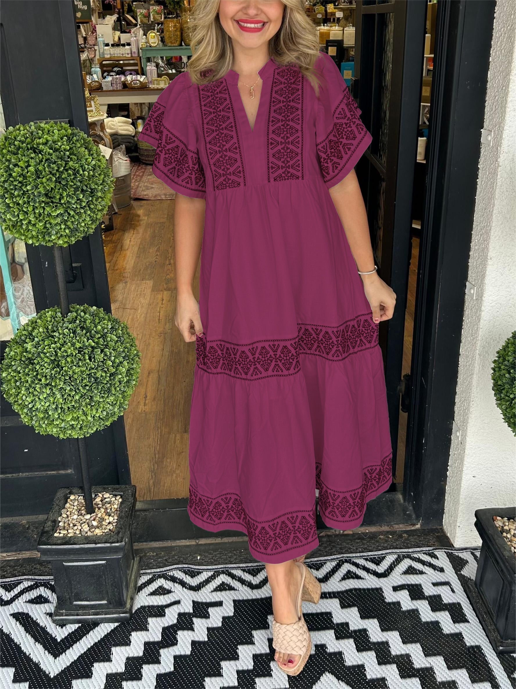 Wine Red / 3XL (18-20)