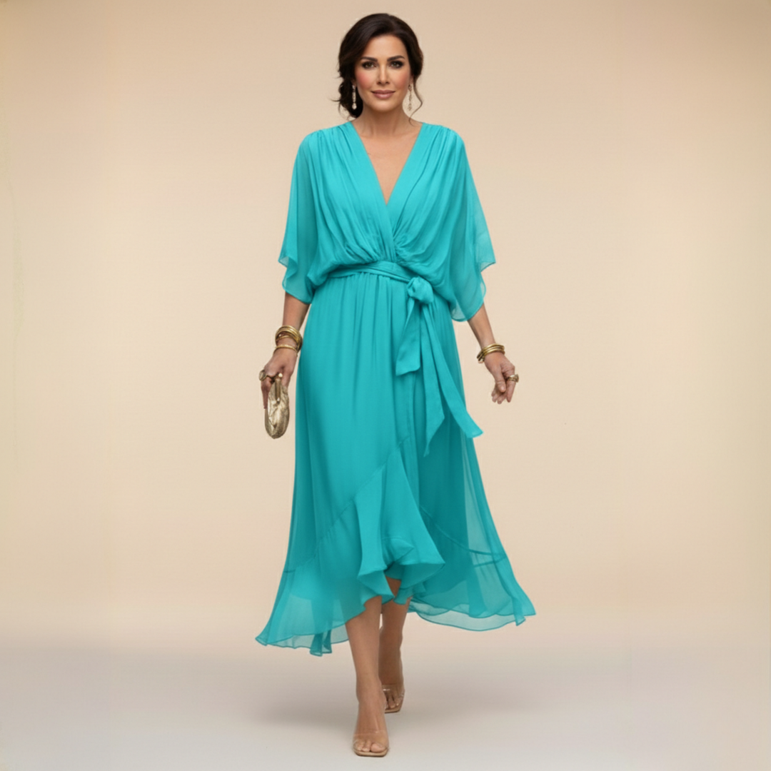 Vivienne | Elegant V-Neck Dress