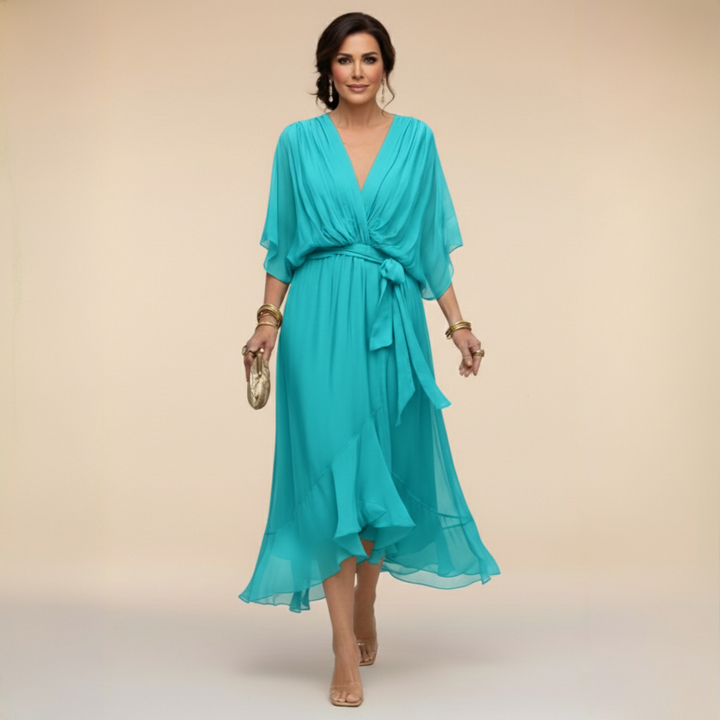 Vivienne | Elegant V-Neck Dress