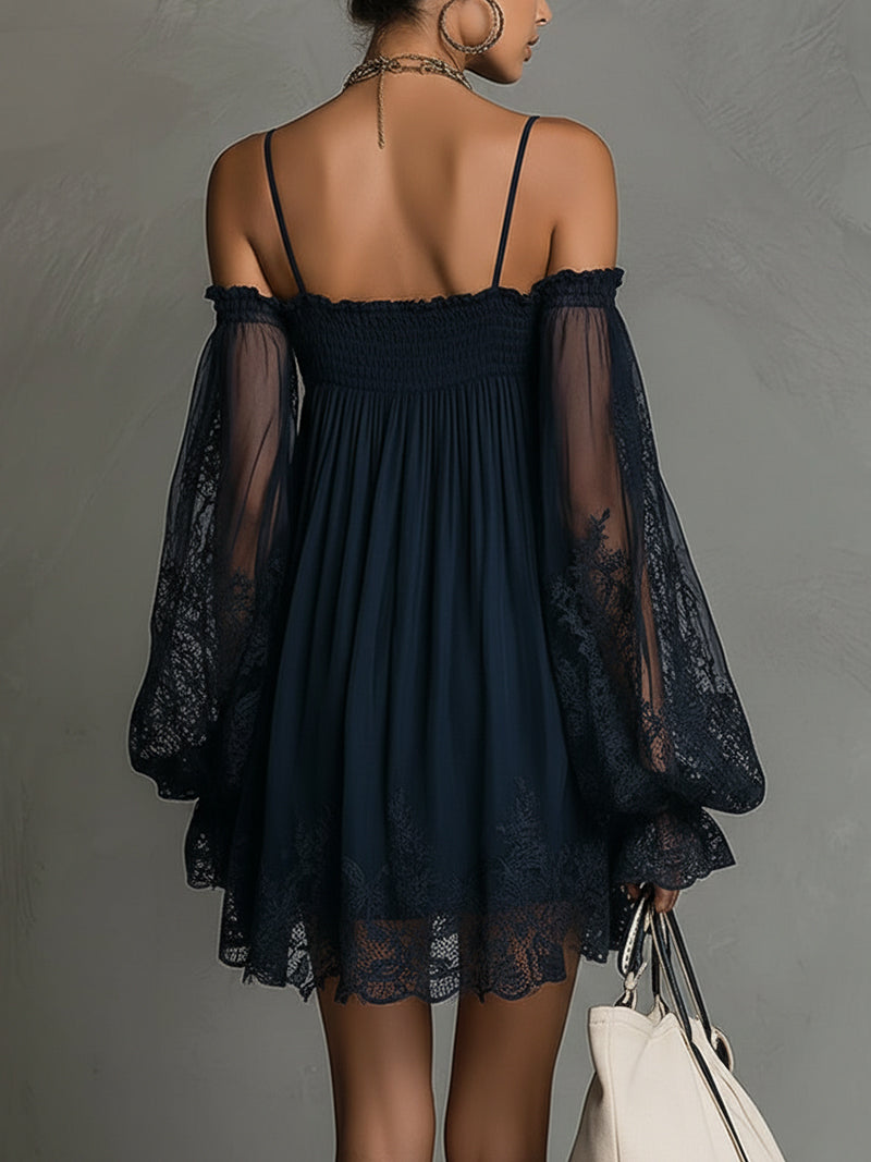 Lorraine | Off-Shoulder Lace Dress