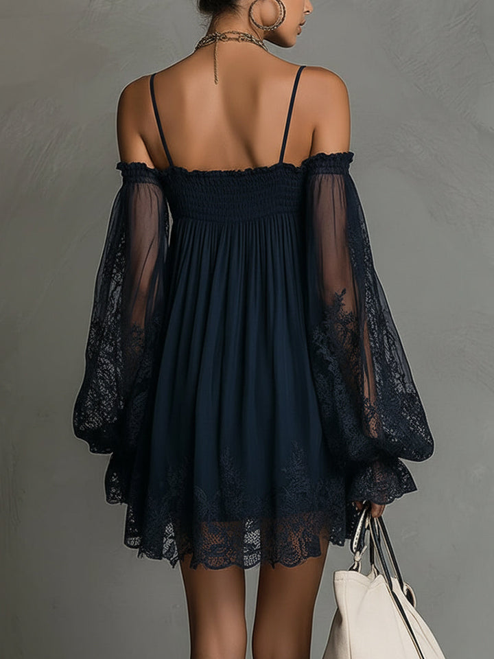 Lorraine | Off-Shoulder Lace Dress