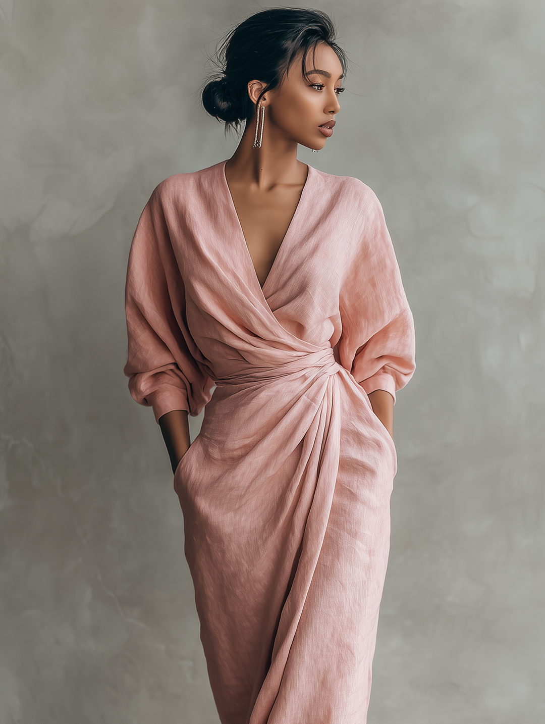 Rosie | Elegant V-Neck Maxi Dress
