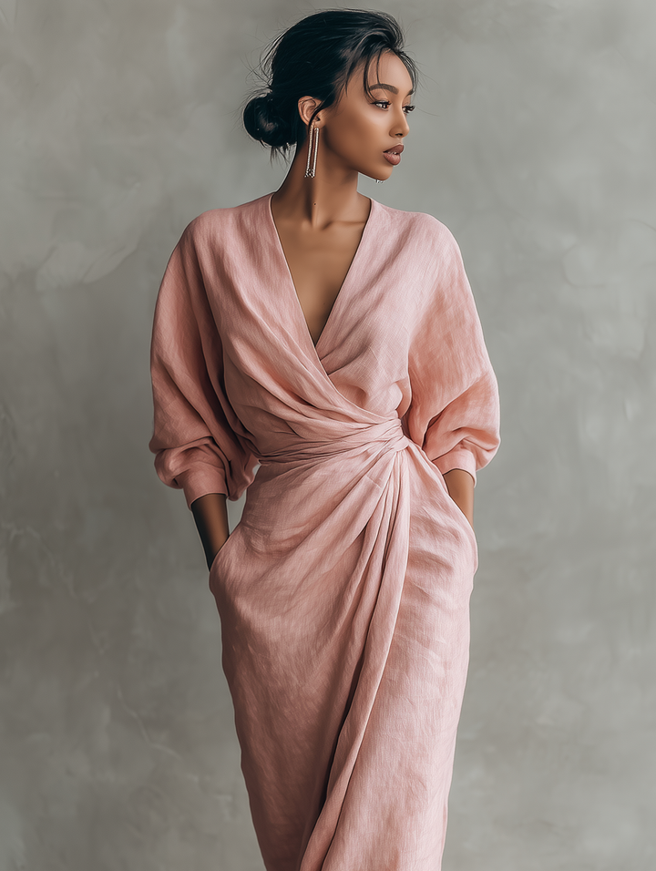 Rosie | Elegant V-Neck Maxi Dress