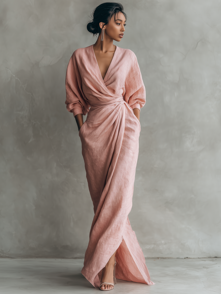 Rosie | Elegant V-Neck Maxi Dress
