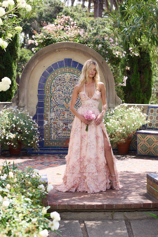 Victoria | Floral Pearl Dress