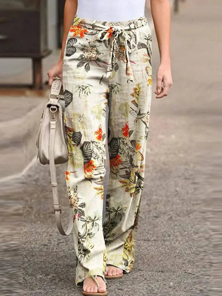 Elara | Effortless Floral Pants