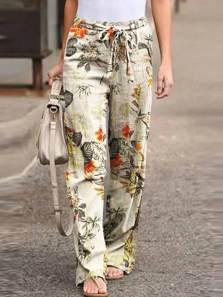 Elara | Effortless Floral Pants