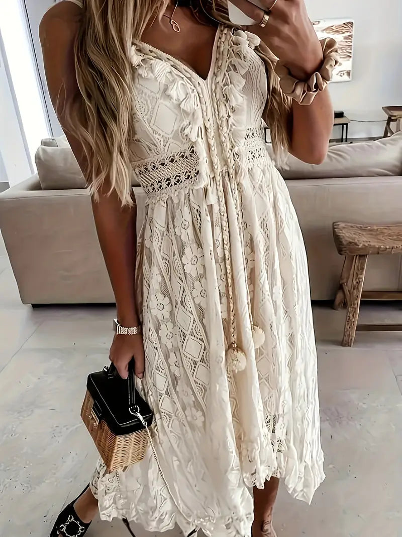 Lace boho dress