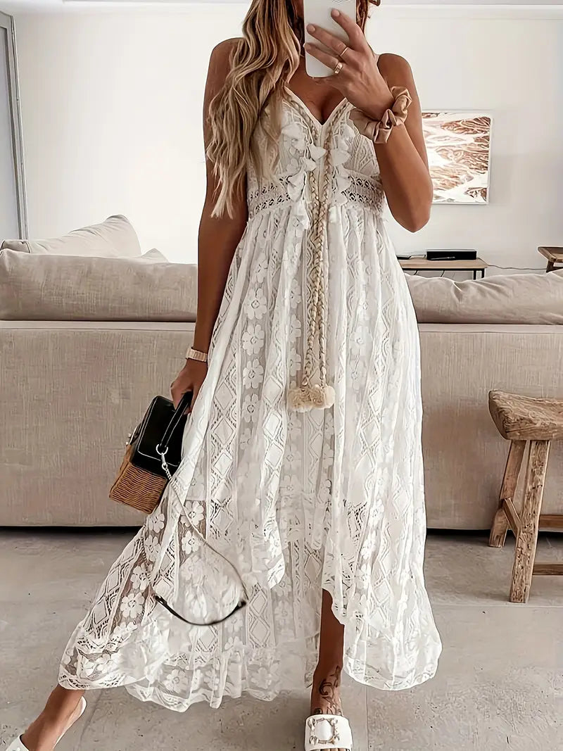 Lace boho dress