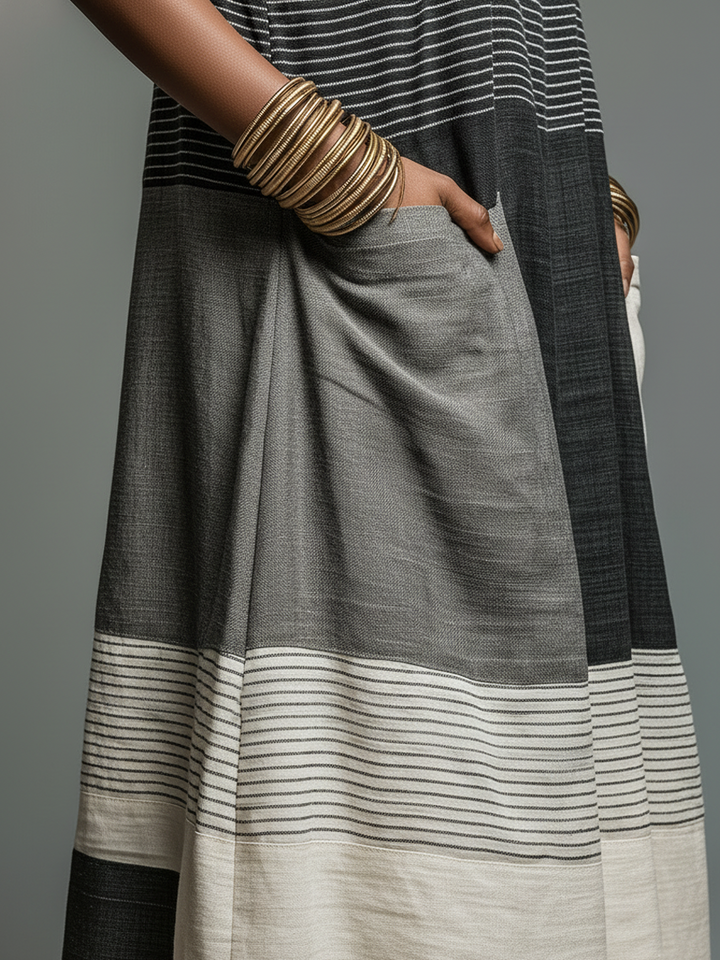 Elodie™ | Sleeveless Striped Maxi Dress