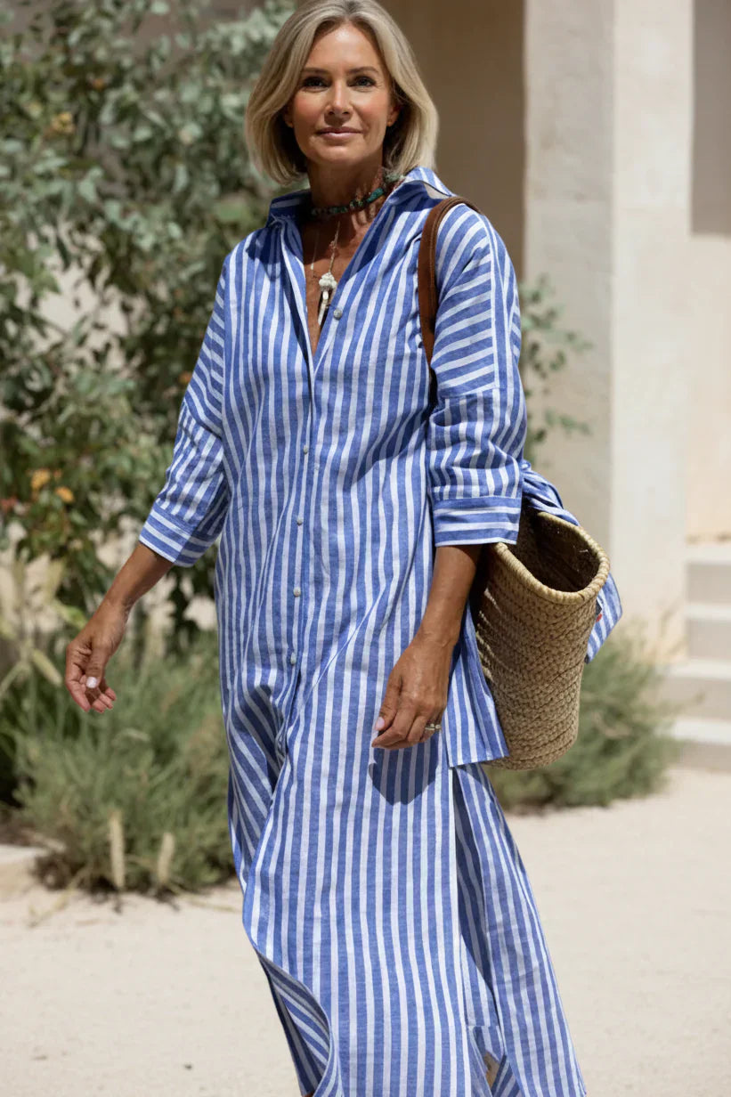 Elle | Striped Dress Shirt