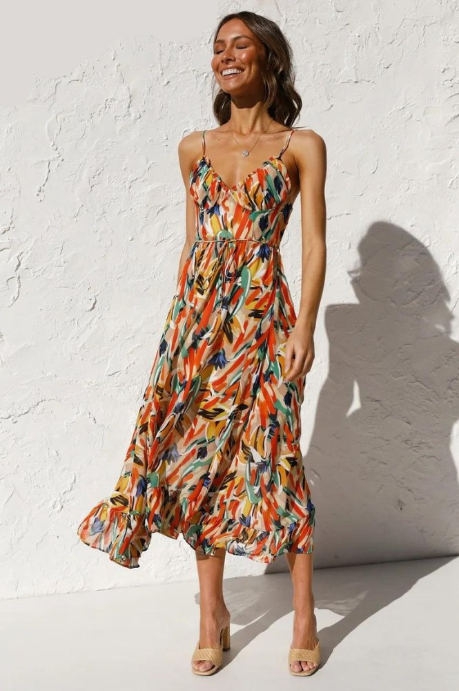 Colourful summer dress