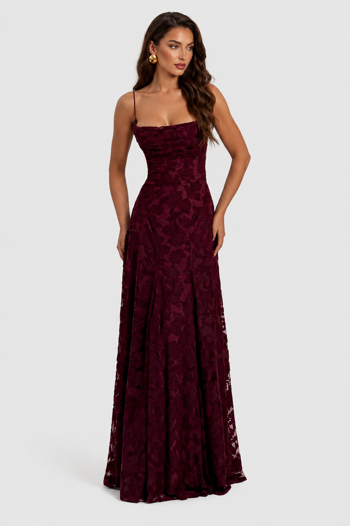 Sophia | Floral Lace Maxi Dress