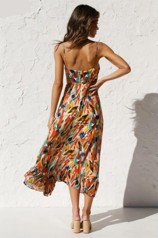 Colourful summer dress