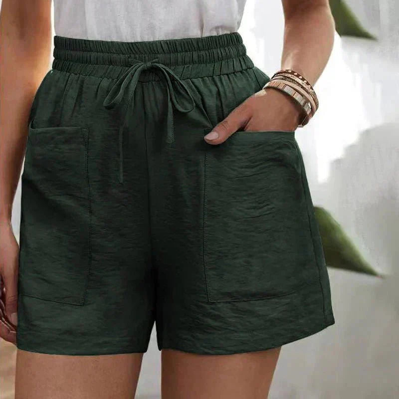Ammora | Effortless Linen Blend Shorts