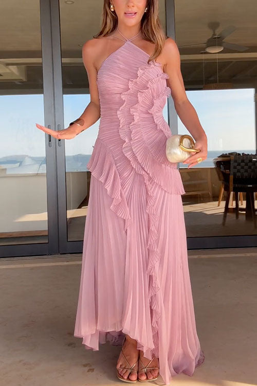 Rosalie | Pleated Long Dress