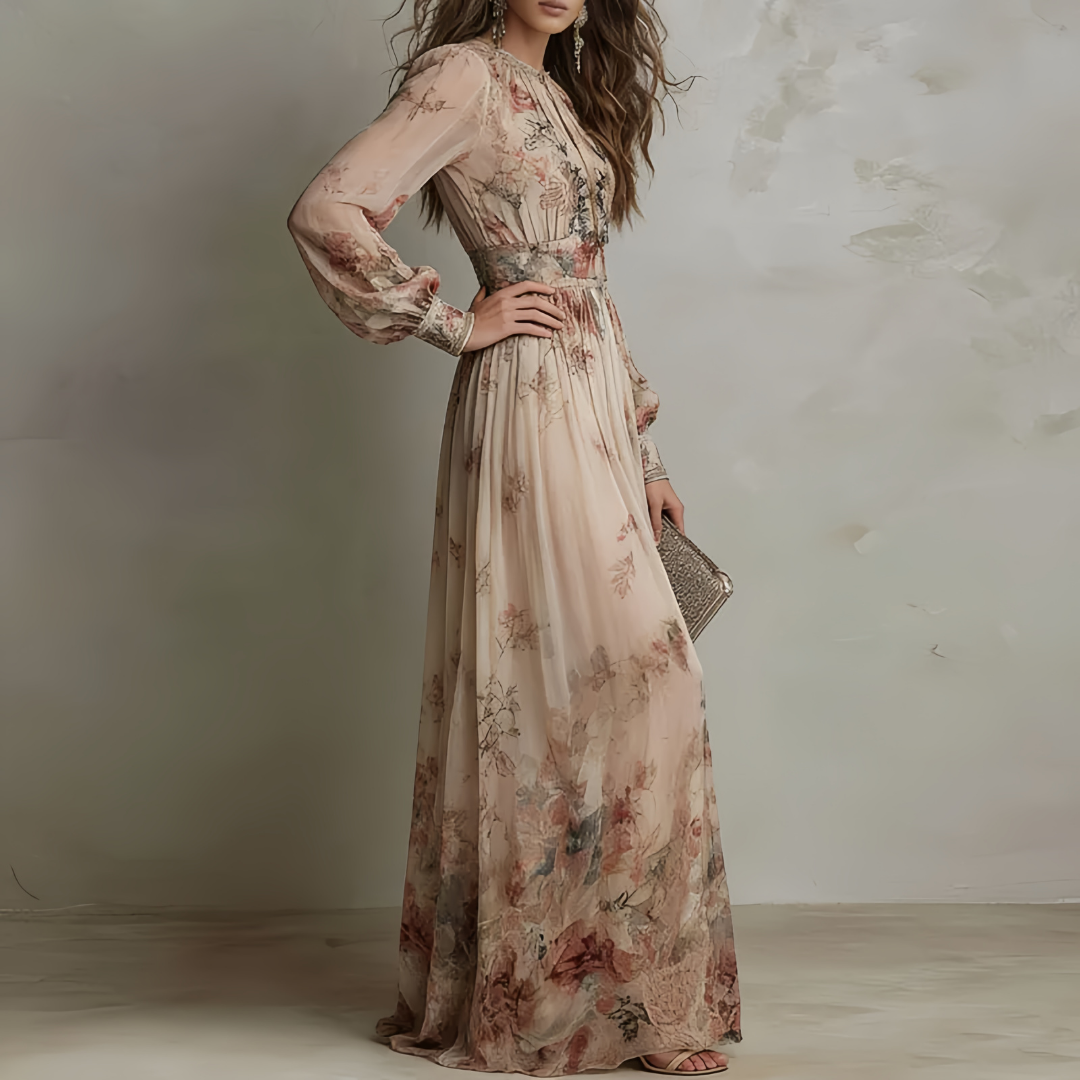 Elodie | Elegant Floral Summer Dress