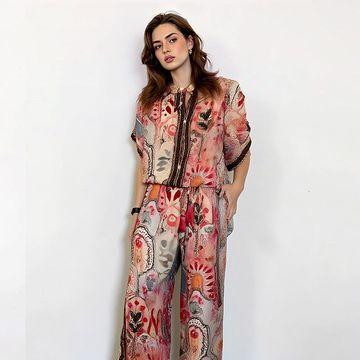 The Coral Bay - Printed Two-Piece Set