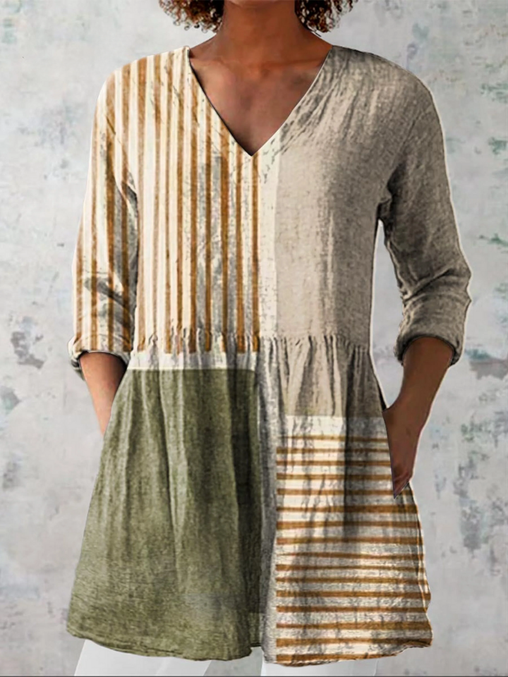 Sophie | Long Blouse with V-Neck