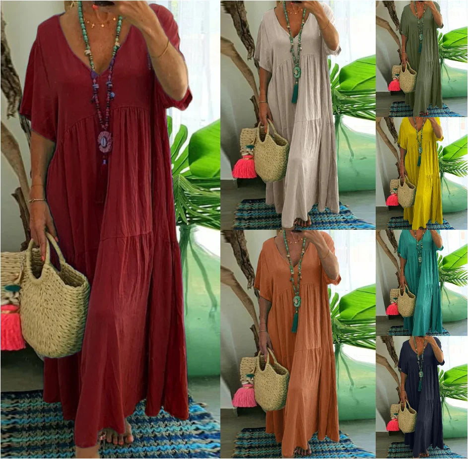 Maelis | Cotton Linen Dress