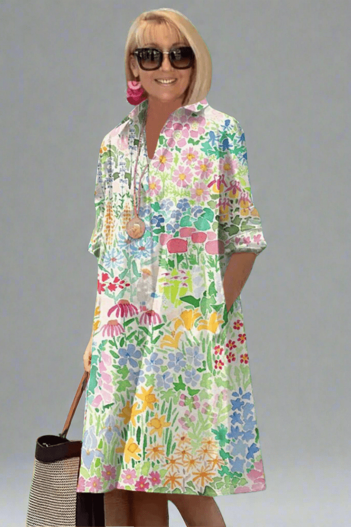 Rowena | Summer Bloom Midi Dress