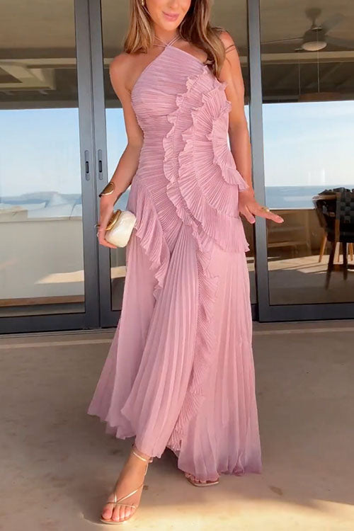 Rosalie | Pleated Long Dress
