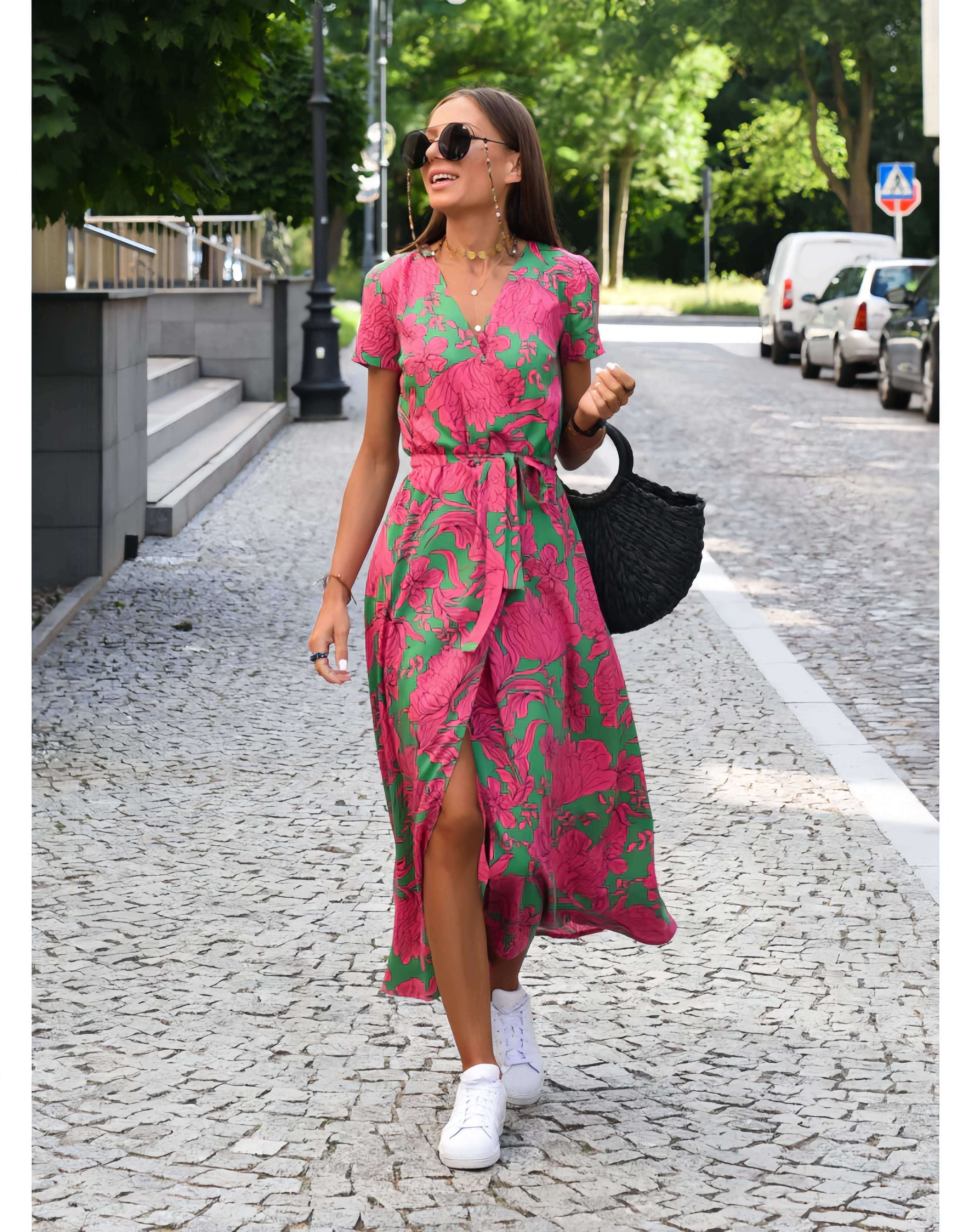 Pink and Green / UK 18 (3XL)