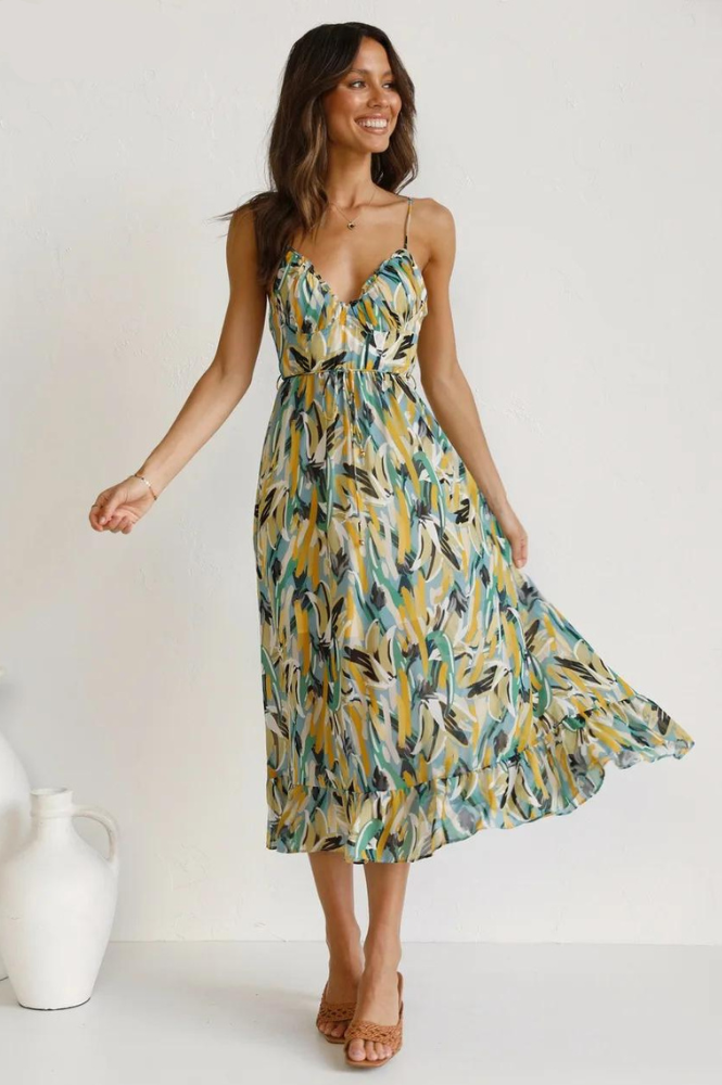 Colourful summer dress