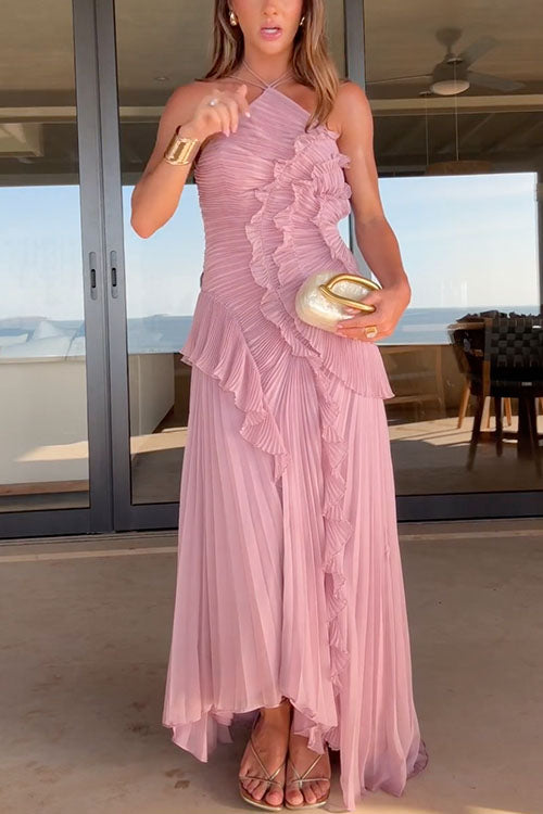 Rosalie | Pleated Long Dress