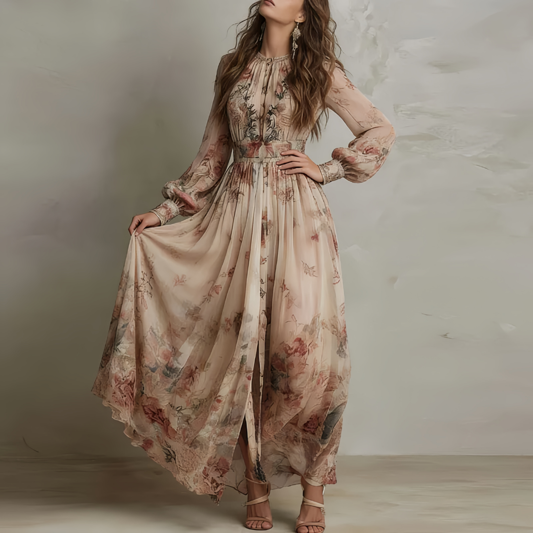 Elodie | Elegant Floral Summer Dress