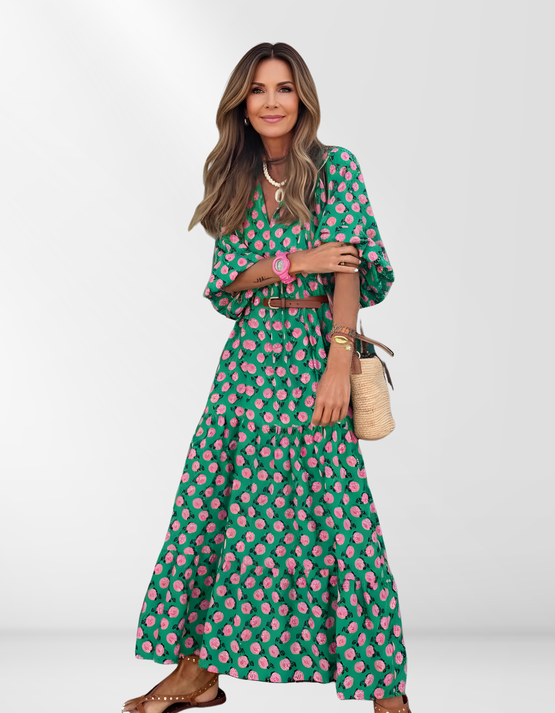 Maxi dress in boho style
