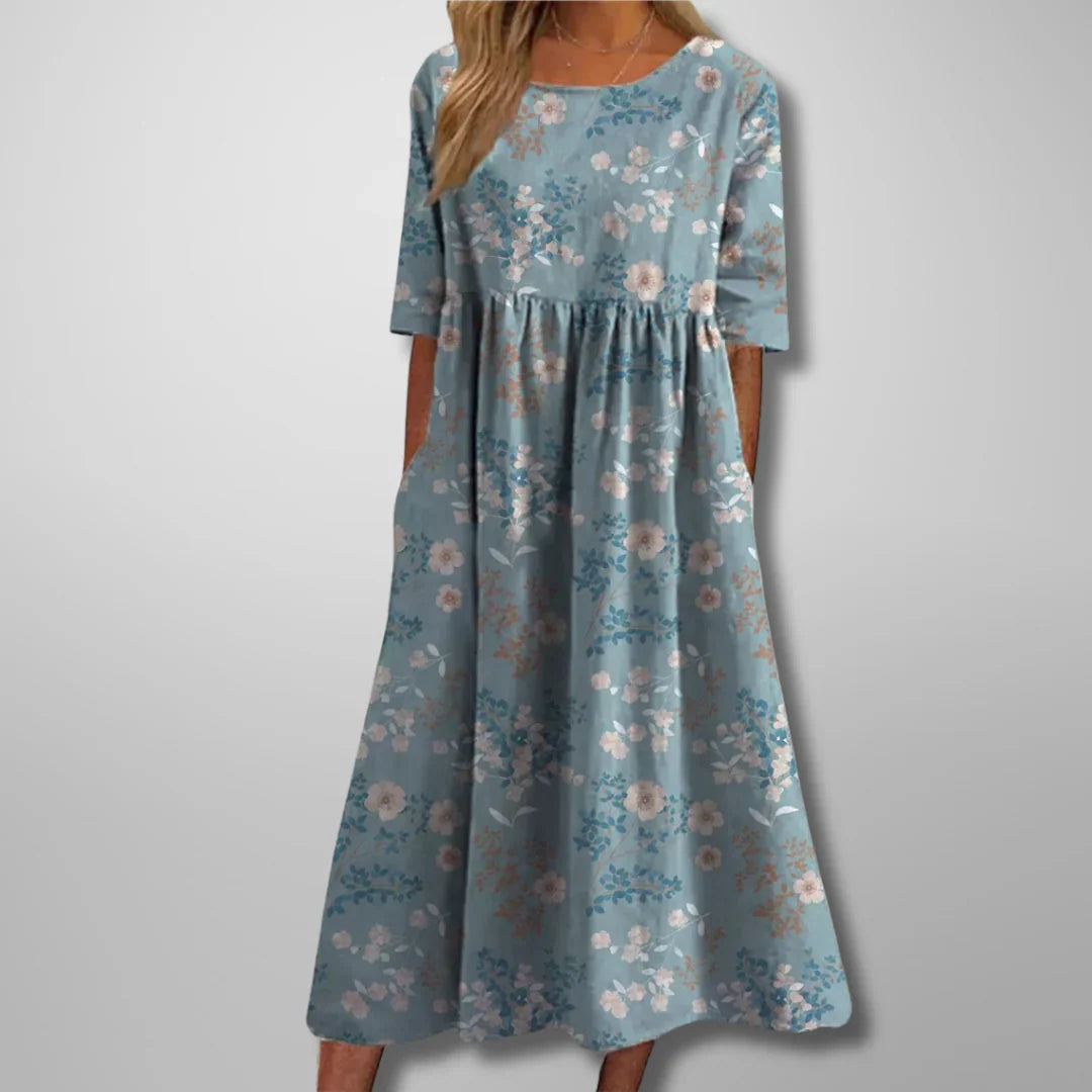 Hannah™ | Short Sleeve Loose Fit Midi
