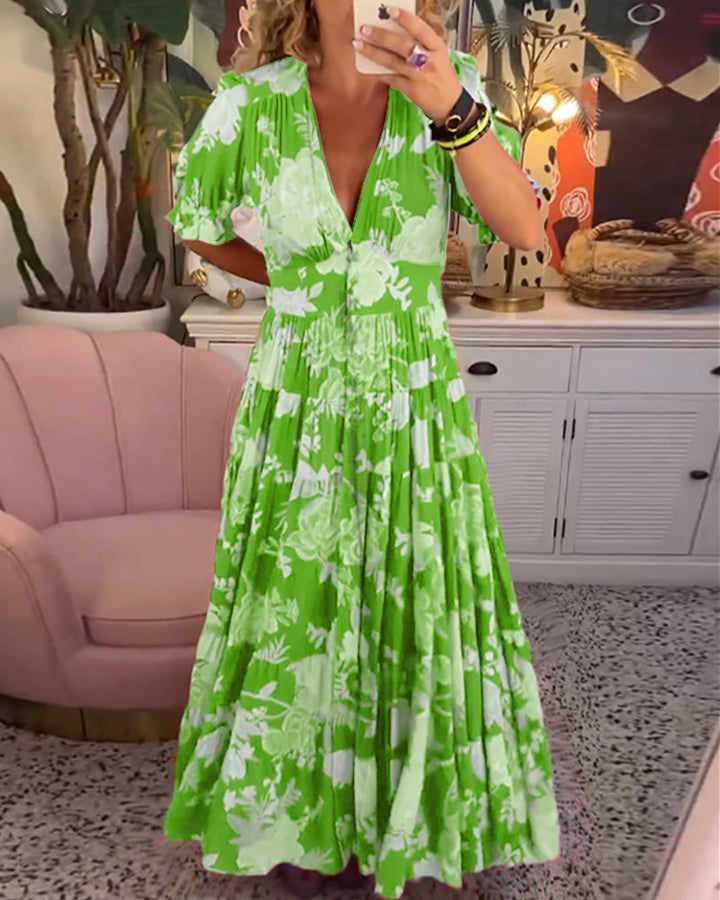 Flower dress with pockets