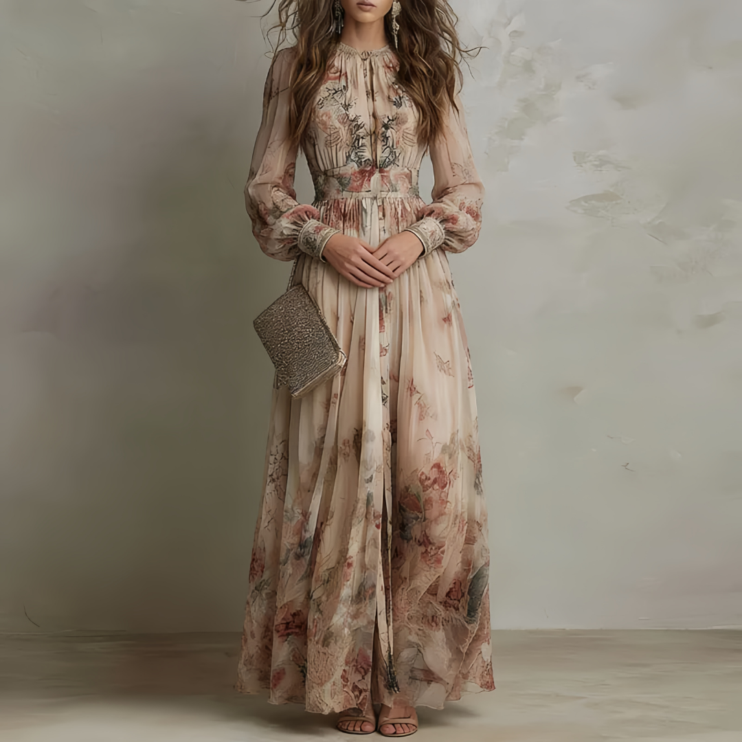 Elodie | Elegant Floral Summer Dress