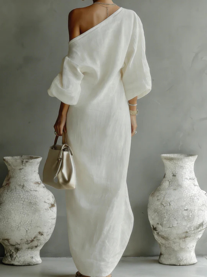Sienna | Elegant one-shoulder maxi dress