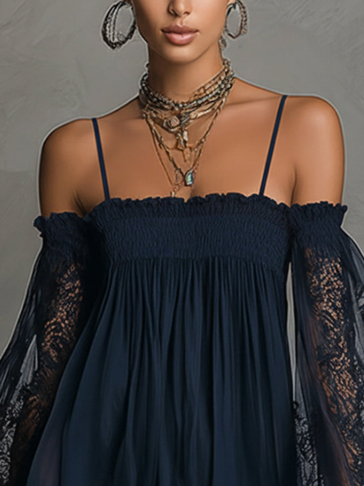 Lorraine | Off-Shoulder Lace Dress