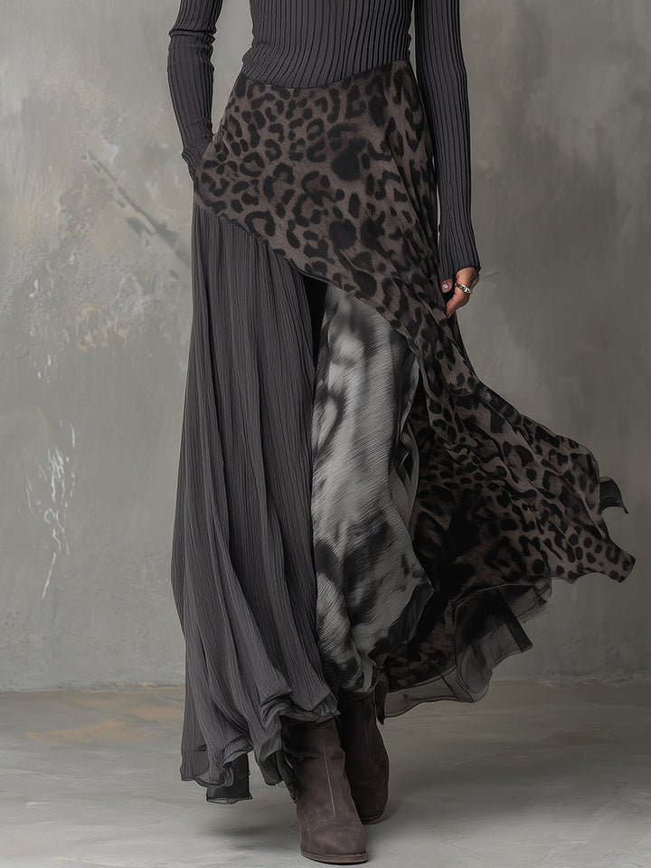 Martina | Leopard Maxi bohemian-style dress