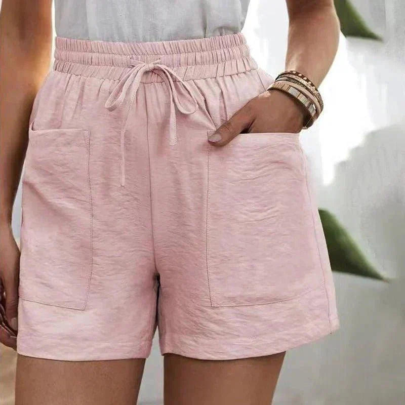 Ammora | Effortless Linen Blend Shorts