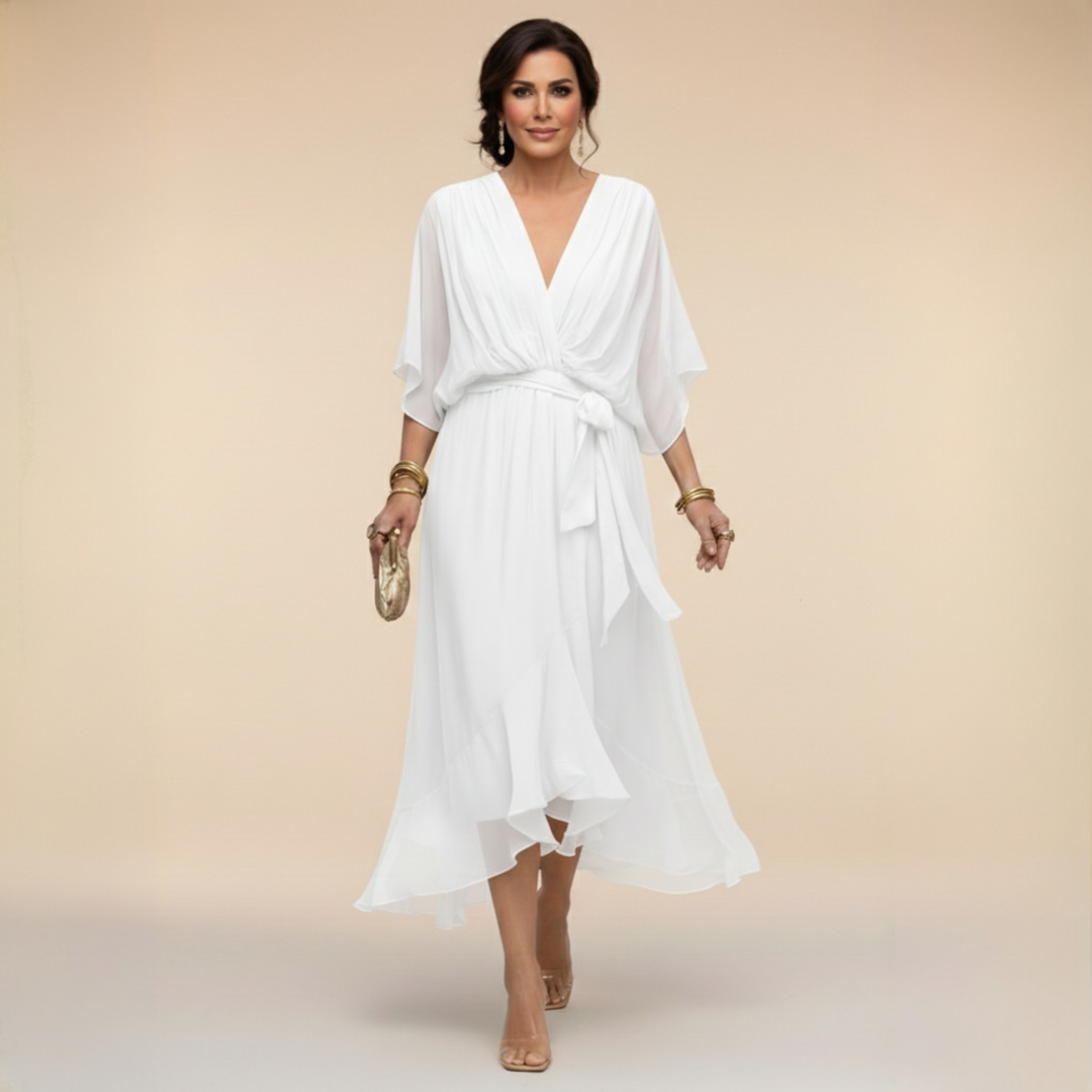 Vivienne | Elegant V-Neck Dress