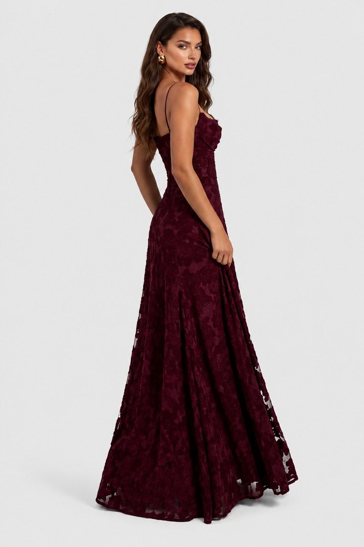 Sophia | Floral Lace Maxi Dress