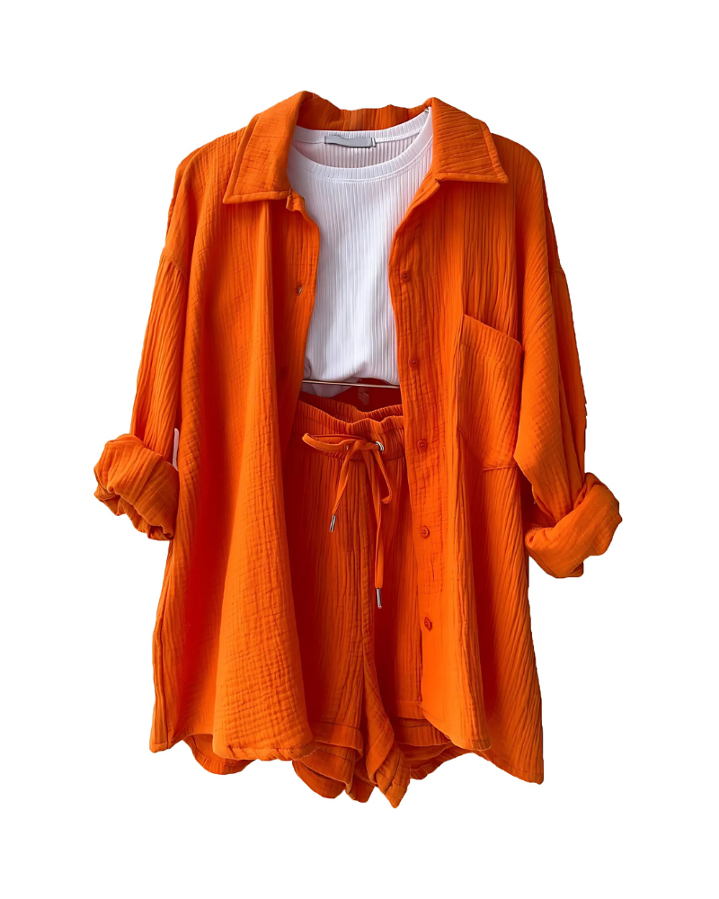 Kaelani – Button-Up Shorts Set