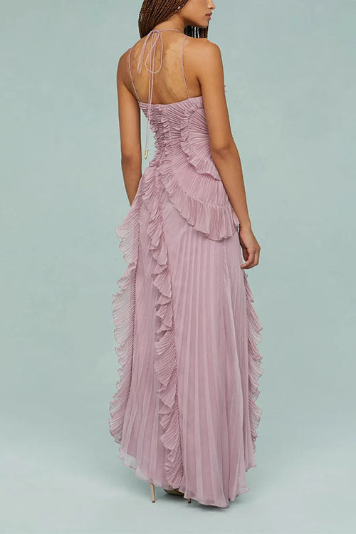 Rosalie | Pleated Long Dress