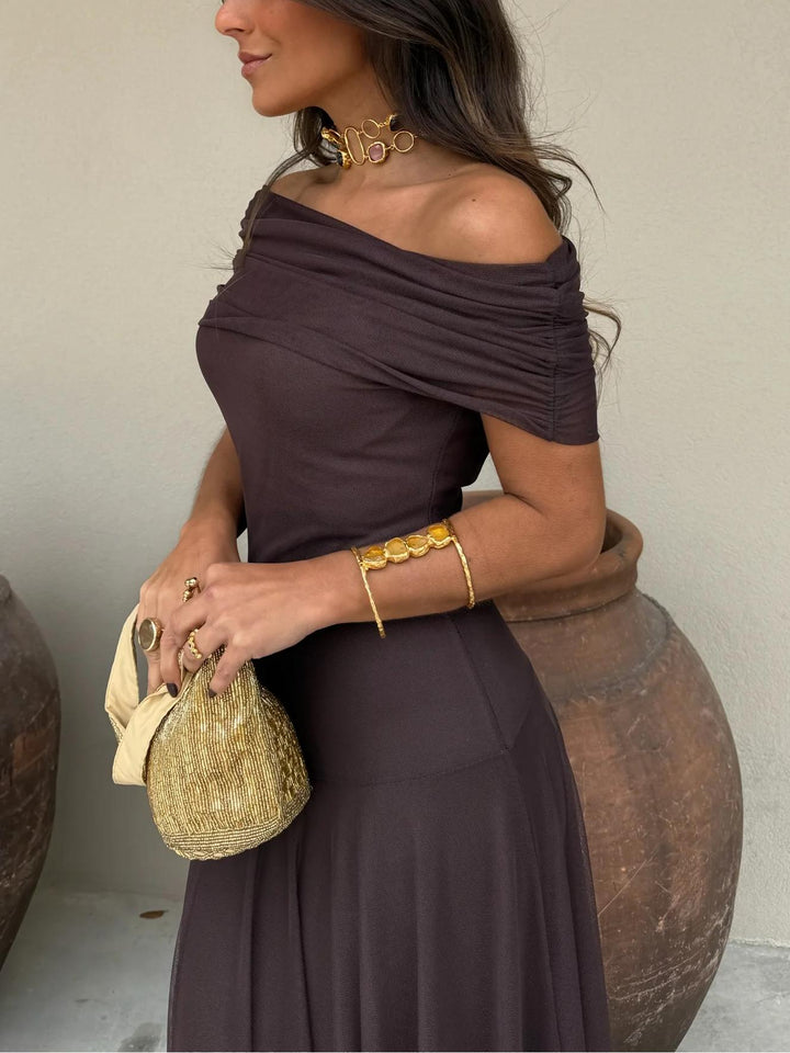 Rosamund | Off-Shoulder Maxi Dress
