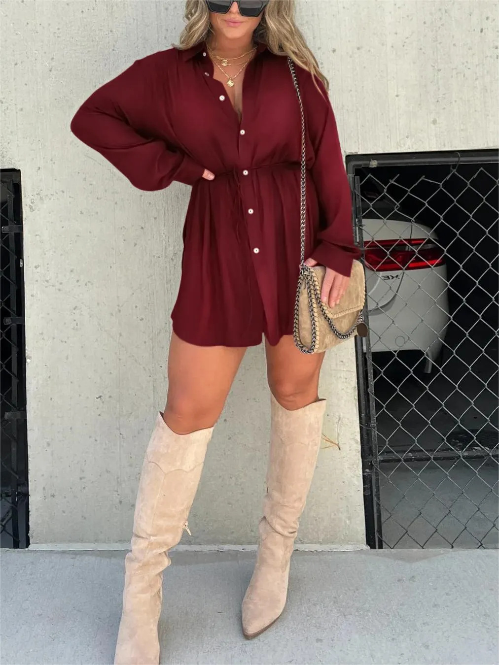 Wine red (Almost sold out) / 3XL (18-20)