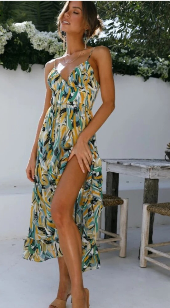 Colourful summer dress