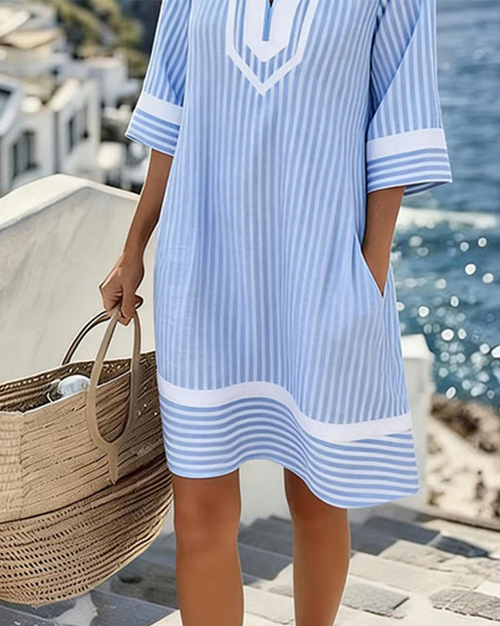 Gracie | Striped Short Dress
