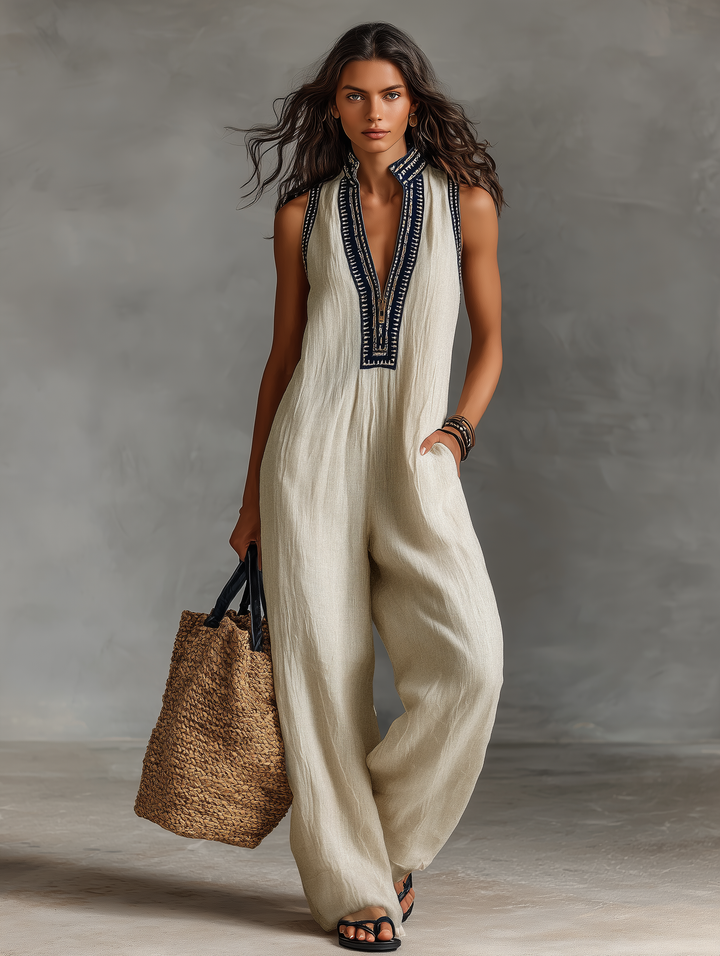 Elara | Elegant Sleeveless Jumpsuit