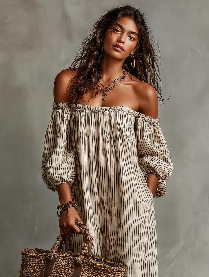 Dahlia | Off-Shoulder Maxi Dress