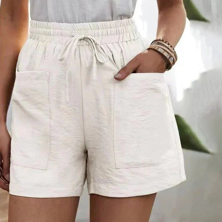 Ammora | Effortless Linen Blend Shorts